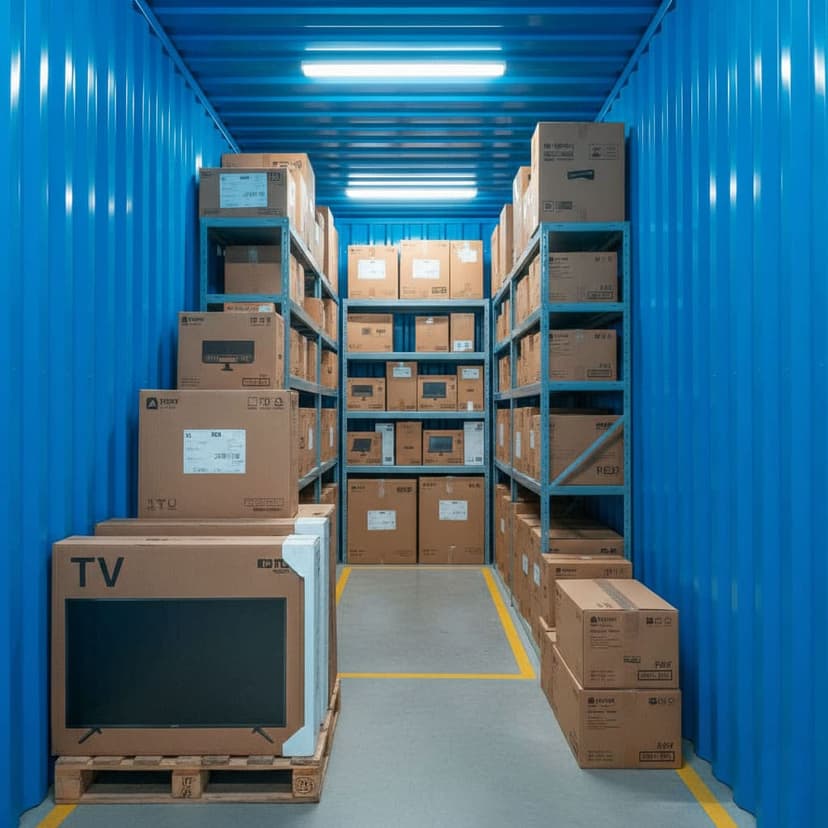 kho có máy hút ẩm để lưu trữ đồ điện tử