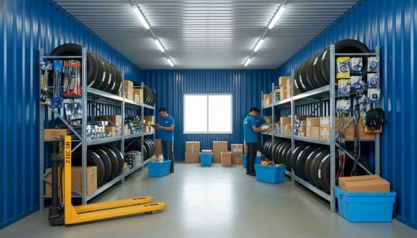 Kho chứa phụ tùng ô tô và xe máy phù hợp