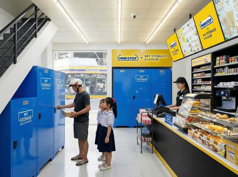 Storage locker at ministop 4